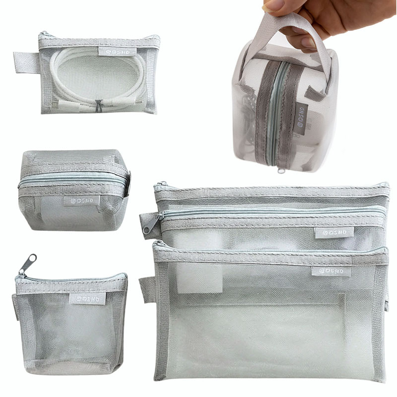 Szare siatkowe torby-organizer – Tech Accessories Case recenzja i cena